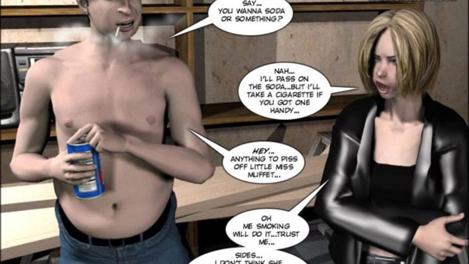 3D Comic: Desires of the Flesh. The Return