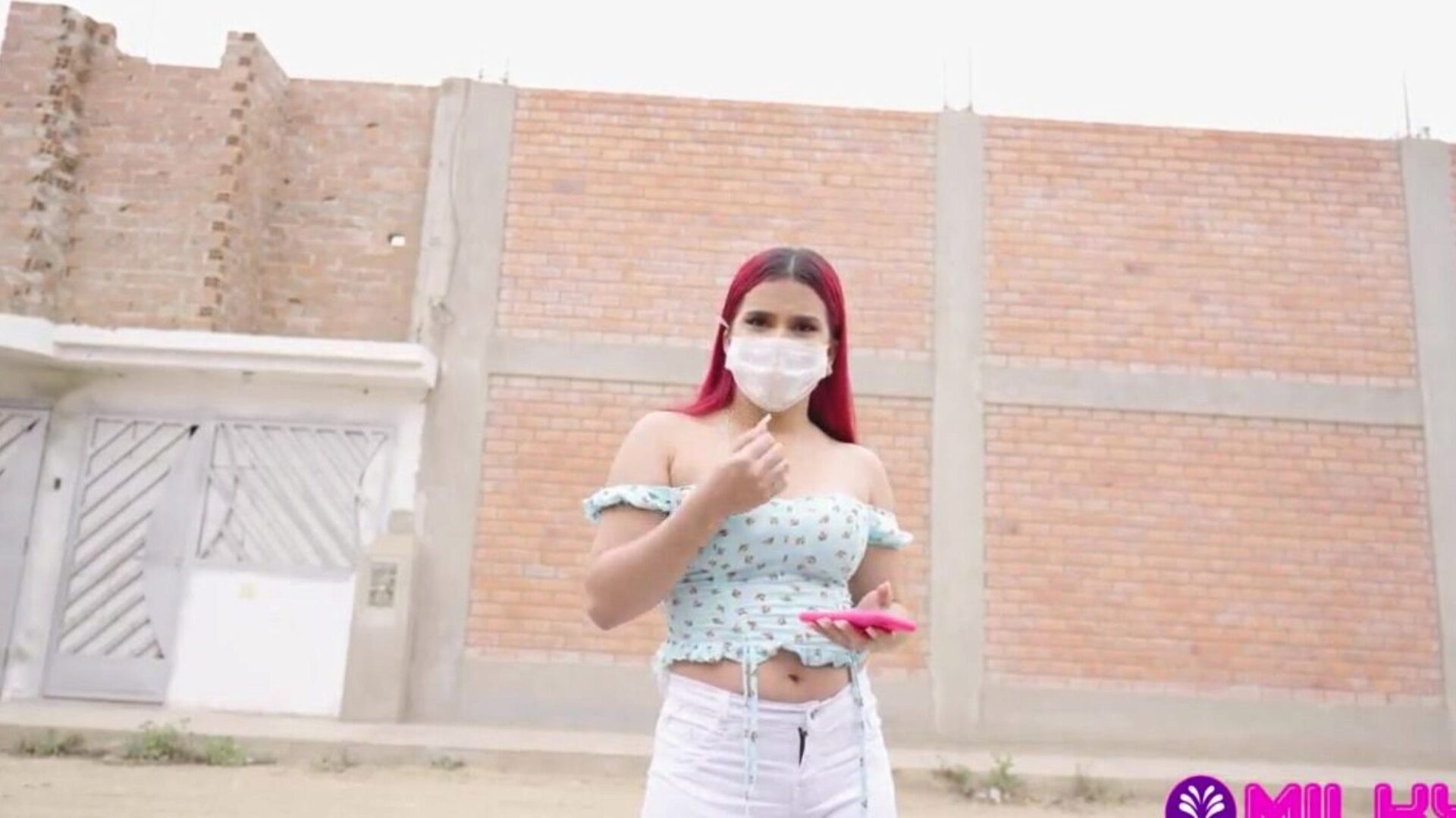 Redhead Rosario with a plenty of of breast milk is caught in the street by Uncle Milky
