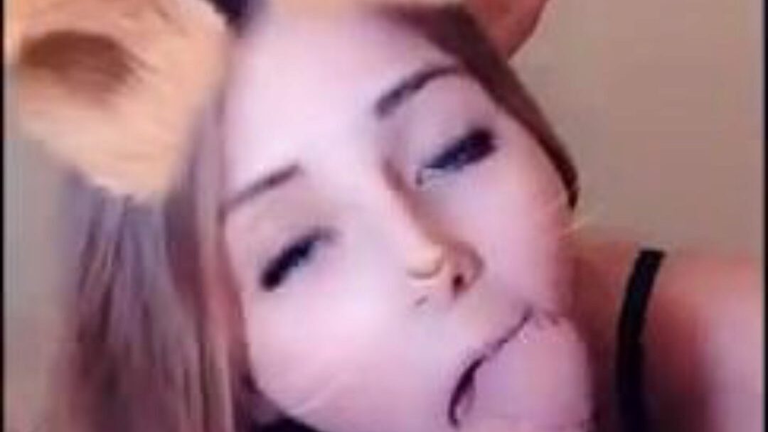 Super Cute Bunny Cumming and takes Cum in Snapchat - Rosie Skye