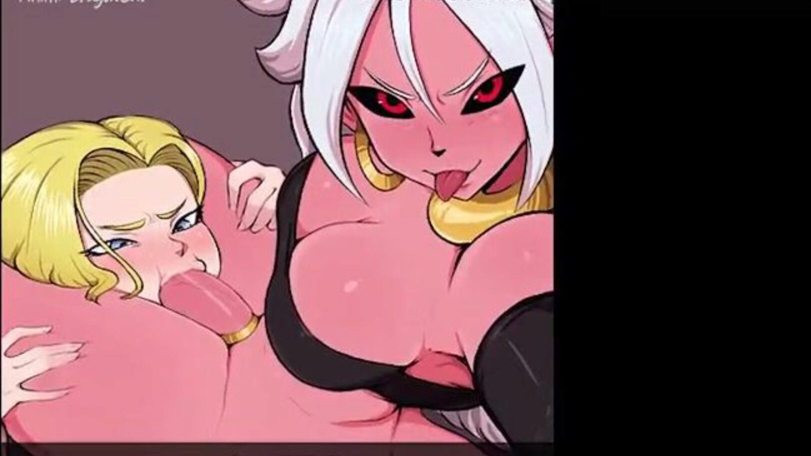 Dragon Ball Z Majin 20 one Gives eighteen a Smack of Her Ramrod